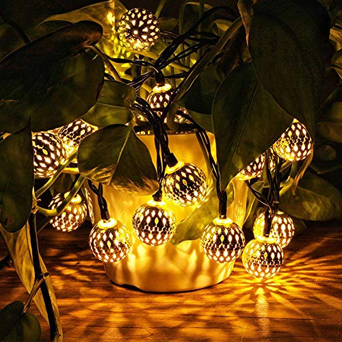 Globe String Lights Plug-in Metal Ball Fairy Lights