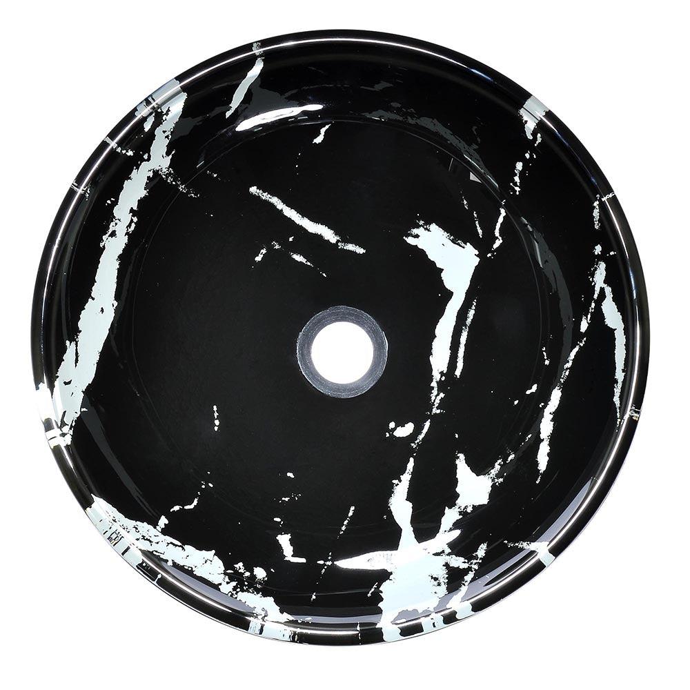 Bathroom Tempered Glass Round Vessel Sink