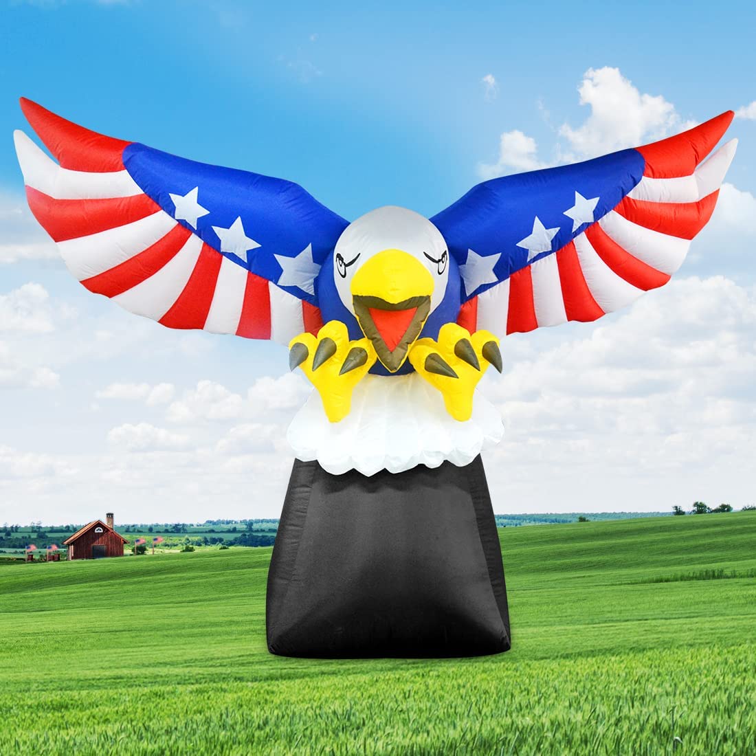 8.5FT Width 4th of July Patriotic Eagle Inflatable Outdoor Decorations