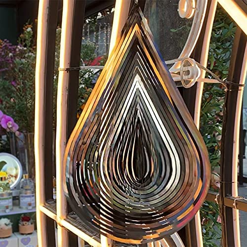 3D Flowing-Light Effect Wind Spinner Garden Decor