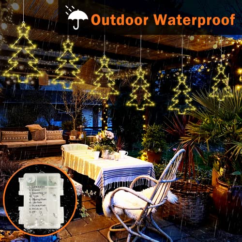 Christmas Window Lights 3 Pack Battery Operated