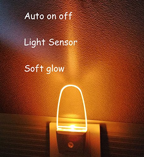 4 Pack Plug in LED Night Light with Dusk to Dawn Sensor