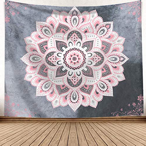 Psychedelic Mandala Wall Hanging Tapestry (51 x 60 Inches)