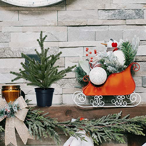 Tabletop Christmas Tree with Lights & Pinecones
