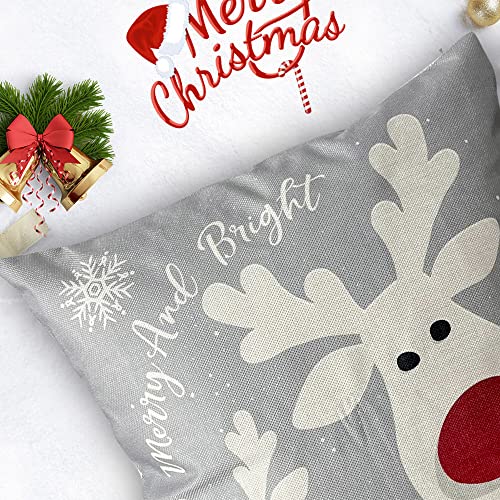 Set of 4 Christmas Pillow Covers 18X18 Inch