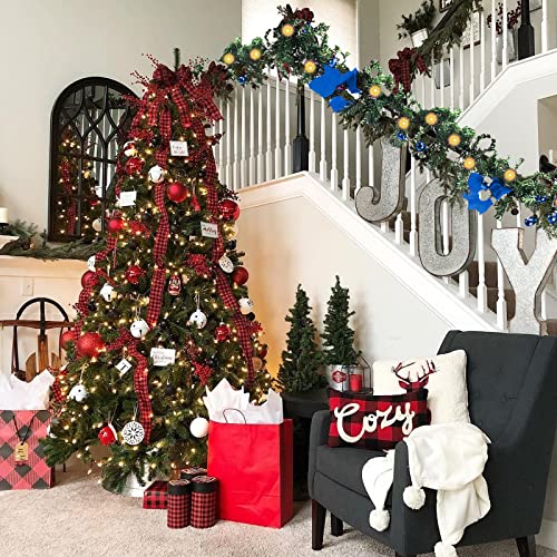 Artificial Christmas Garland Lights w/ 30 LED Battery Operated