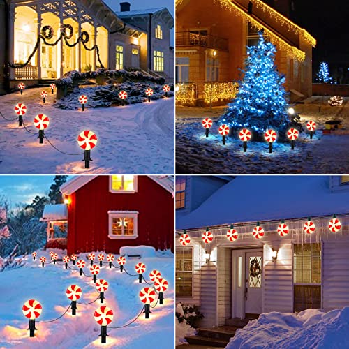 Christmas Lollipop Pathway Lights Outdoor- Plug in