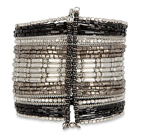 Bohemian Multi-Colored Beaded Cuff Bracelets for Women