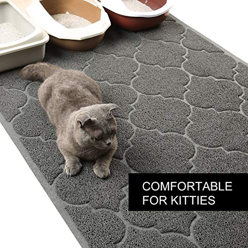 Cat Litter Mat, XL Super Size, Phthalate Free, Easy to Clean, 46x35 Inches