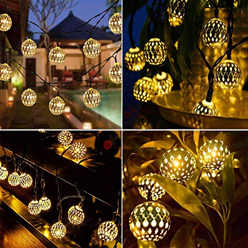 Globe String Lights Plug-in Metal Ball Fairy Lights