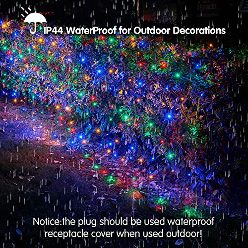 160 LED Net Lights Outdoor Christmas Decorations Lights 4ftx7ft,