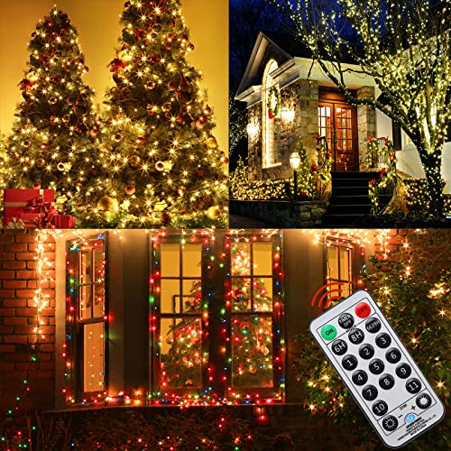 Color Changing Christmas Lights 180FT 500 LED UL Certified 11 Modes