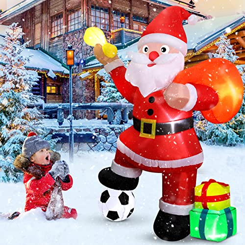 6 FT Christmas Inflatables Santa Claus  w/ LEDs