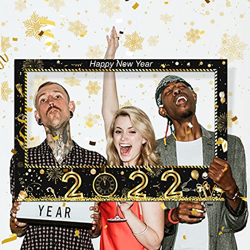 2022 New Year Photo Booth Frame Party Supplies Decoration