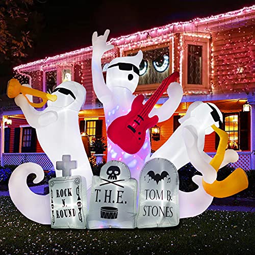 7Ft Halloween Inflatables Gravestone Ghosts Decoration