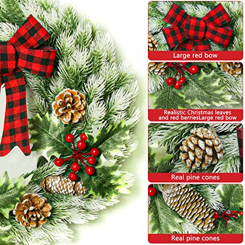 Lighted Christmas Wreath Decoration