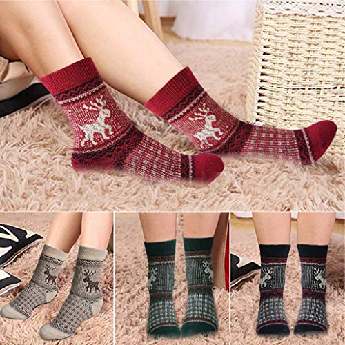 Cozy & Warm Thick Soft Wool Christmas Gift Winter Socks for Women