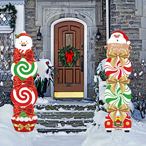 2 Pieces Christmas Yard Signs Decoration