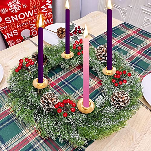 18 Inch Christmas Advent Wreath Decoration 4 Candle Holders