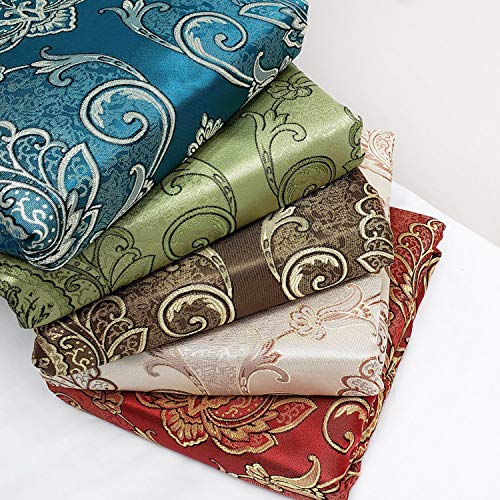 Simple Classic Window Curtain Panel Drape w/ Attached Wave Valance 2pcs Set  54x84"