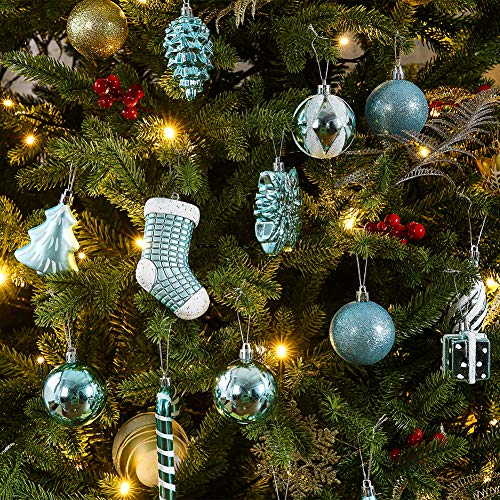 76ct Christmas Tree Balls Ornaments Set