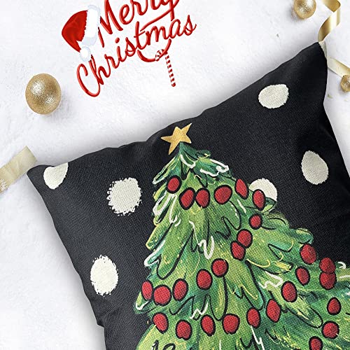 Set of 4 Christmas Pillow Covers 18X18 Inch