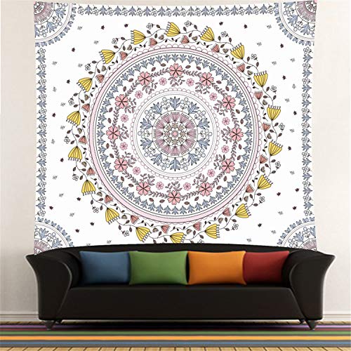 Psychedelic Colorful Seven Chakra Yoga Galaxy Stars Tapestry