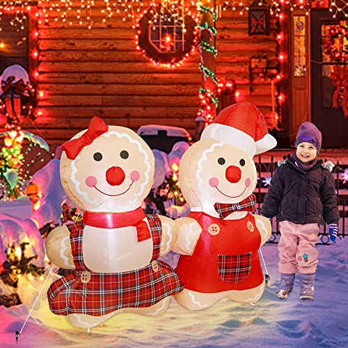 5.5FT Blowup Christmas Inflatable Decorations w/ LEDs