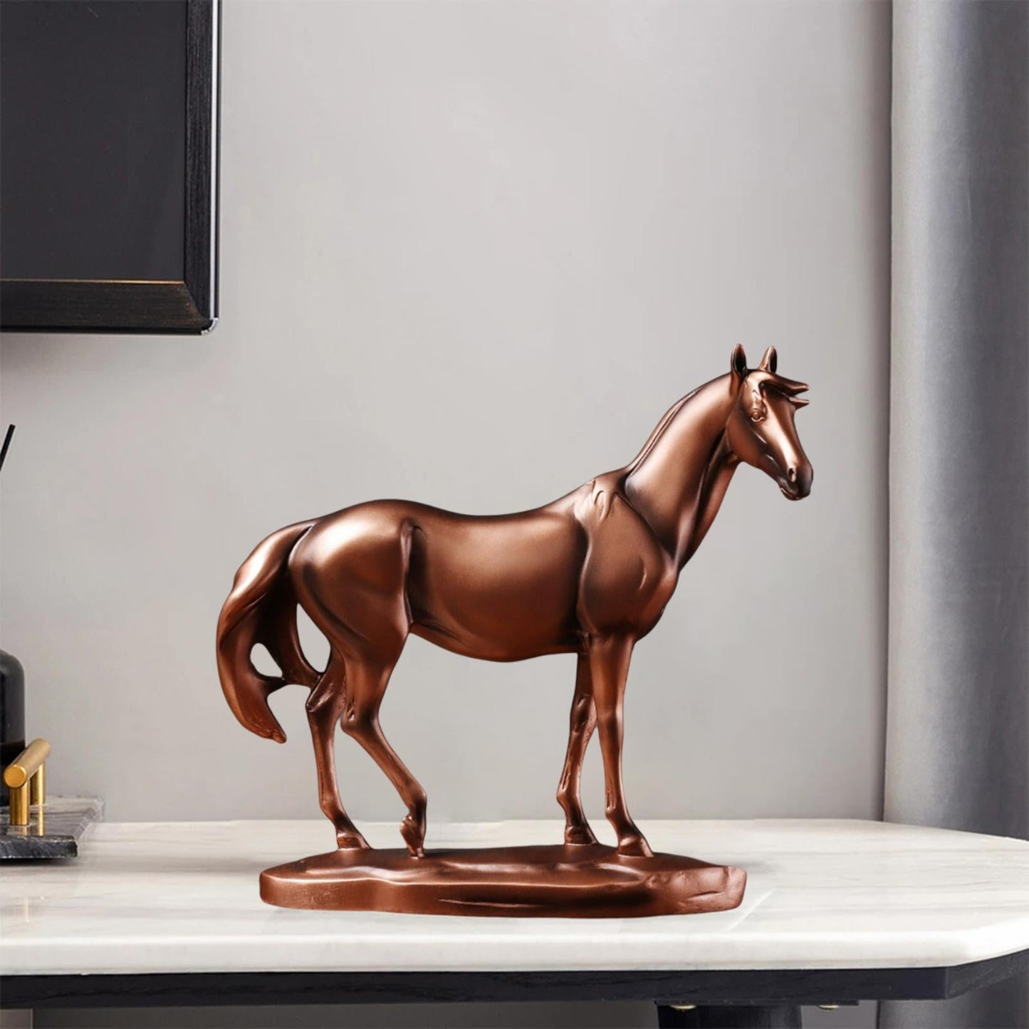 2 Count Modern Resin Horse Figurine