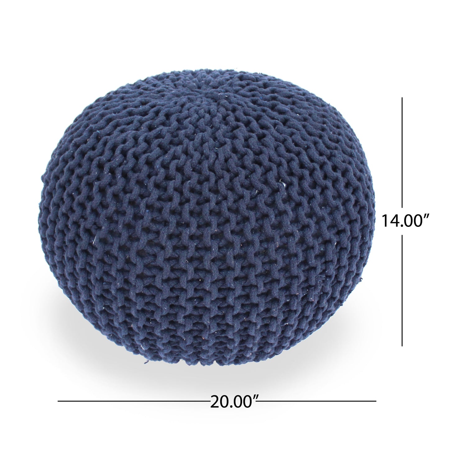 Indoor Bohemian Handcrafted Modern Cotton Ottoman Pouf