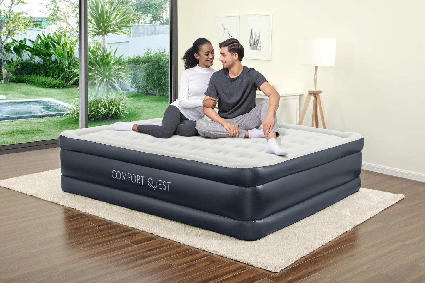Twin/King  Air Mattress with Built-in Pump
