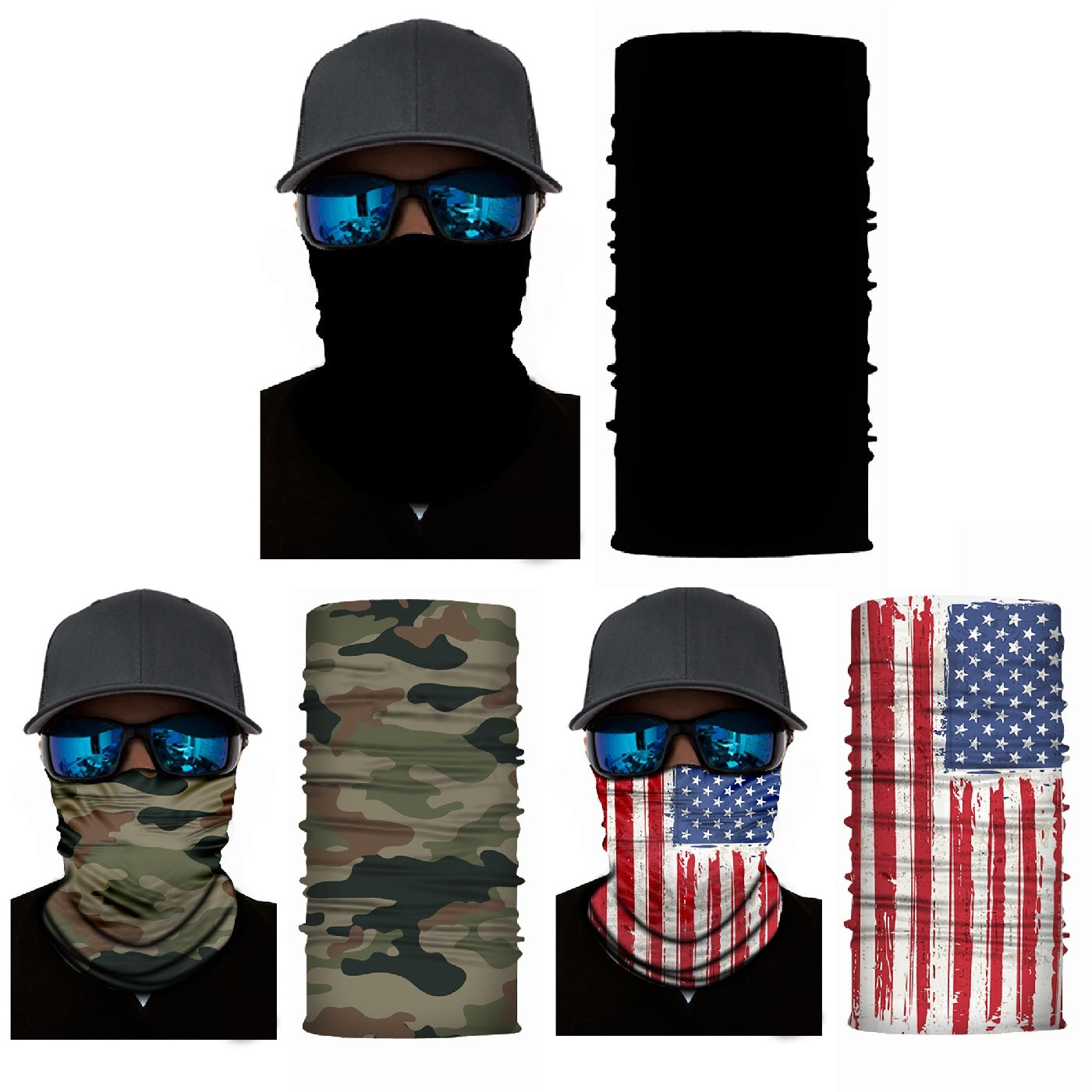 Pack of 3 Face Mask w/ Dust & Sun UV Protection