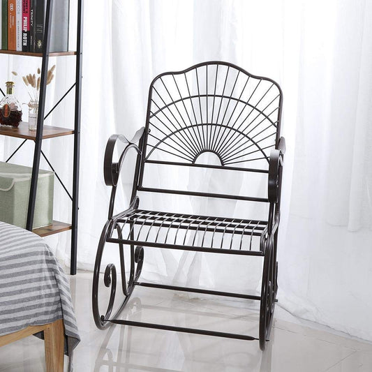 Iron Art Single Rocking Chair