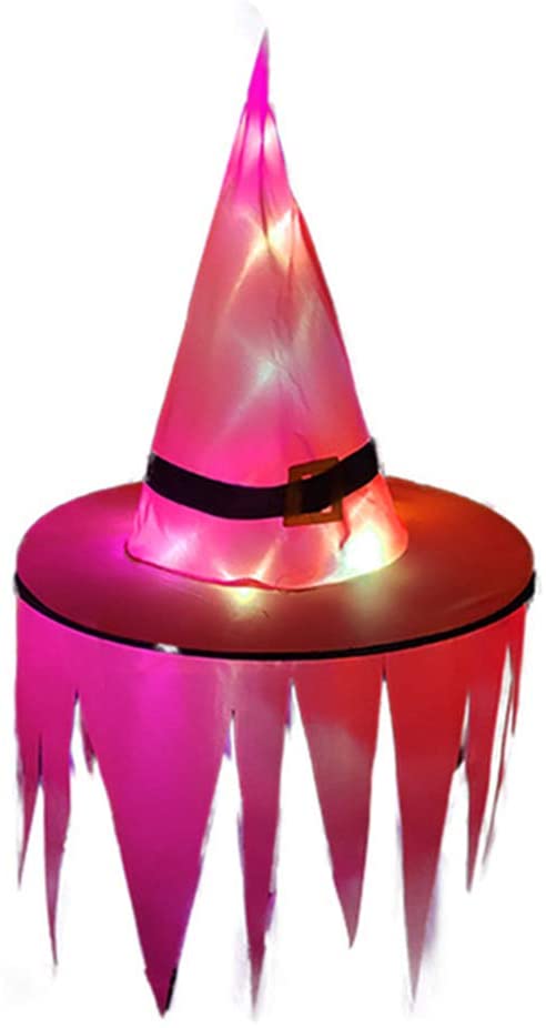 5Pcs Halloween Witch Hat Lights for Halloween Decoration