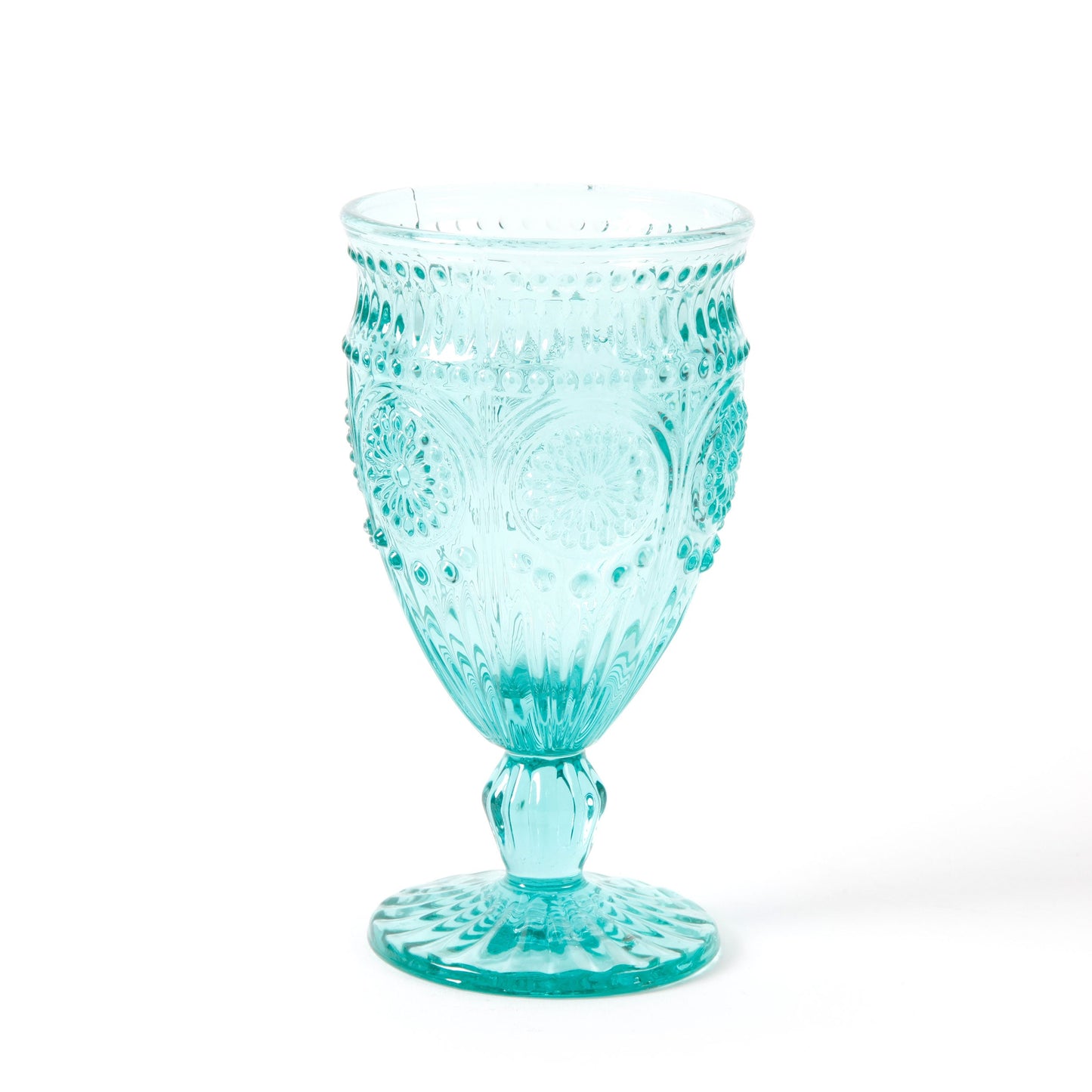 Set of 4 -12-Ounce Footed Glass Goblets