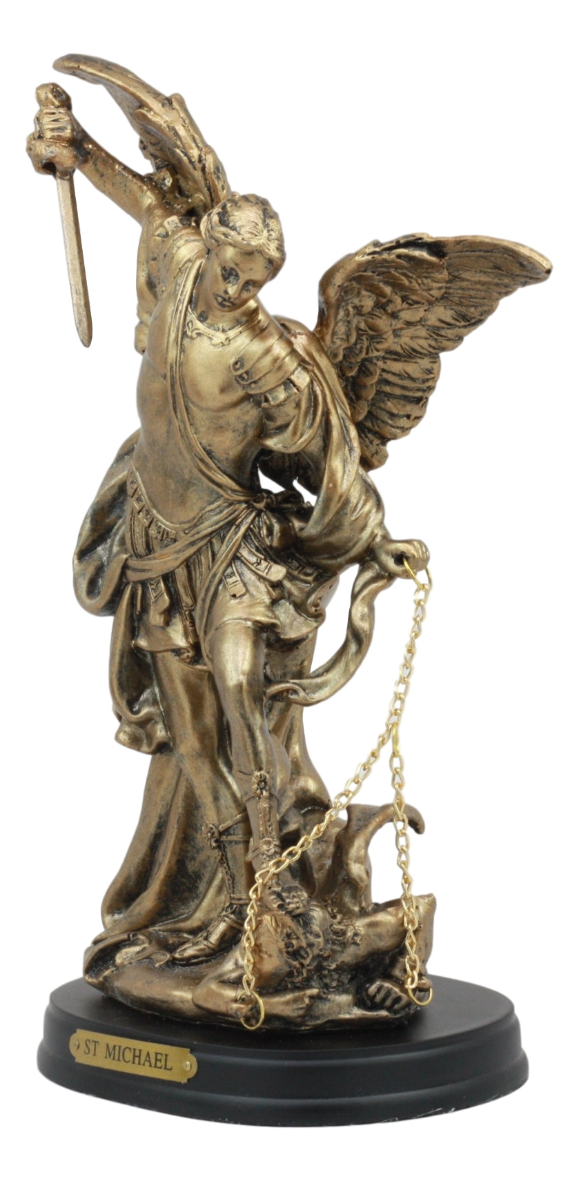 Archangel Michael Slaying Lucifer Statue 8"H