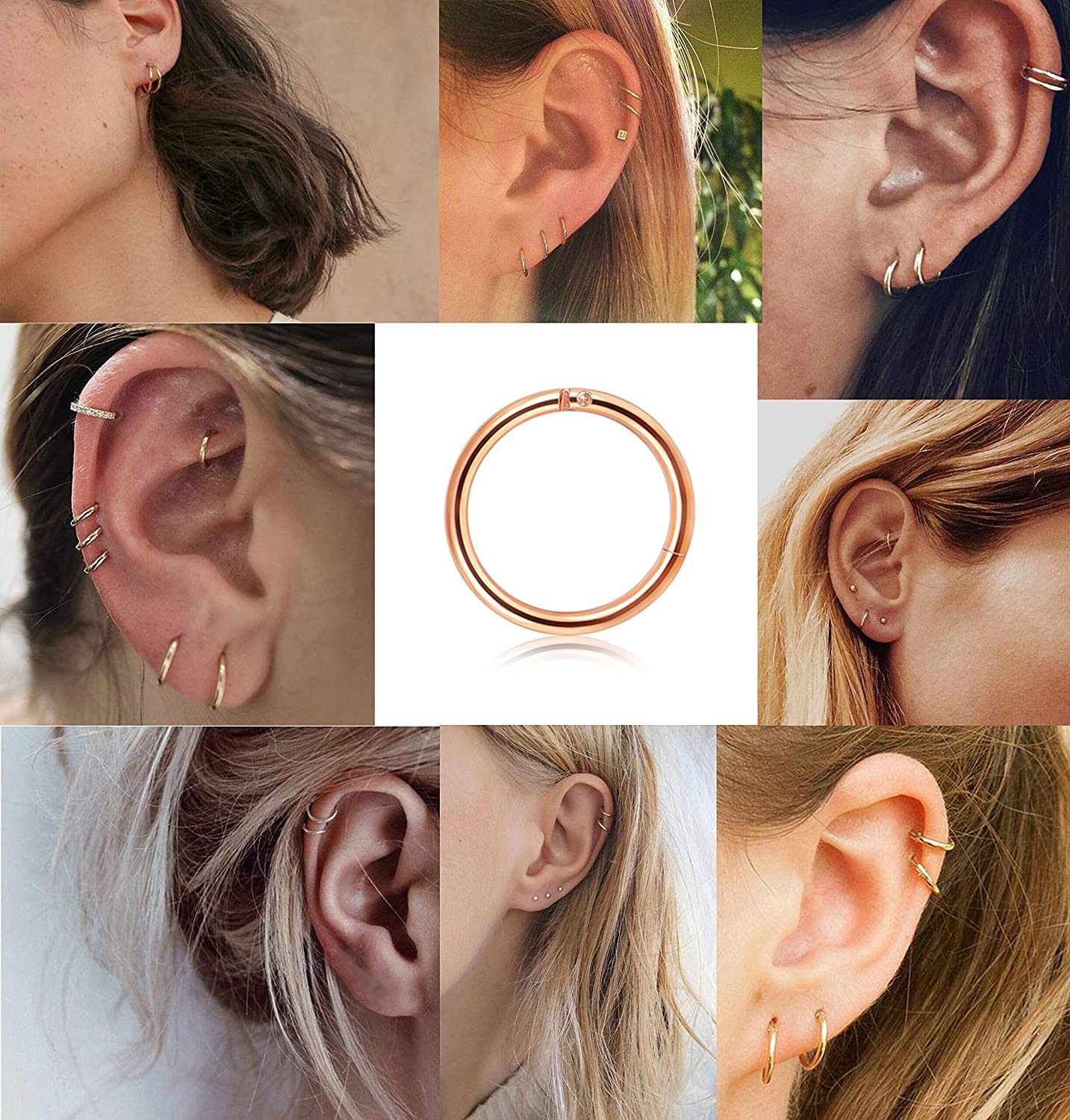 Cartilage Hoop Earrings for Men/Women