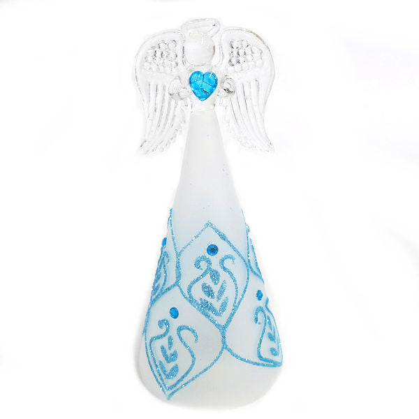 6-inch Glass Birthstone Color Changing Angel Figurine