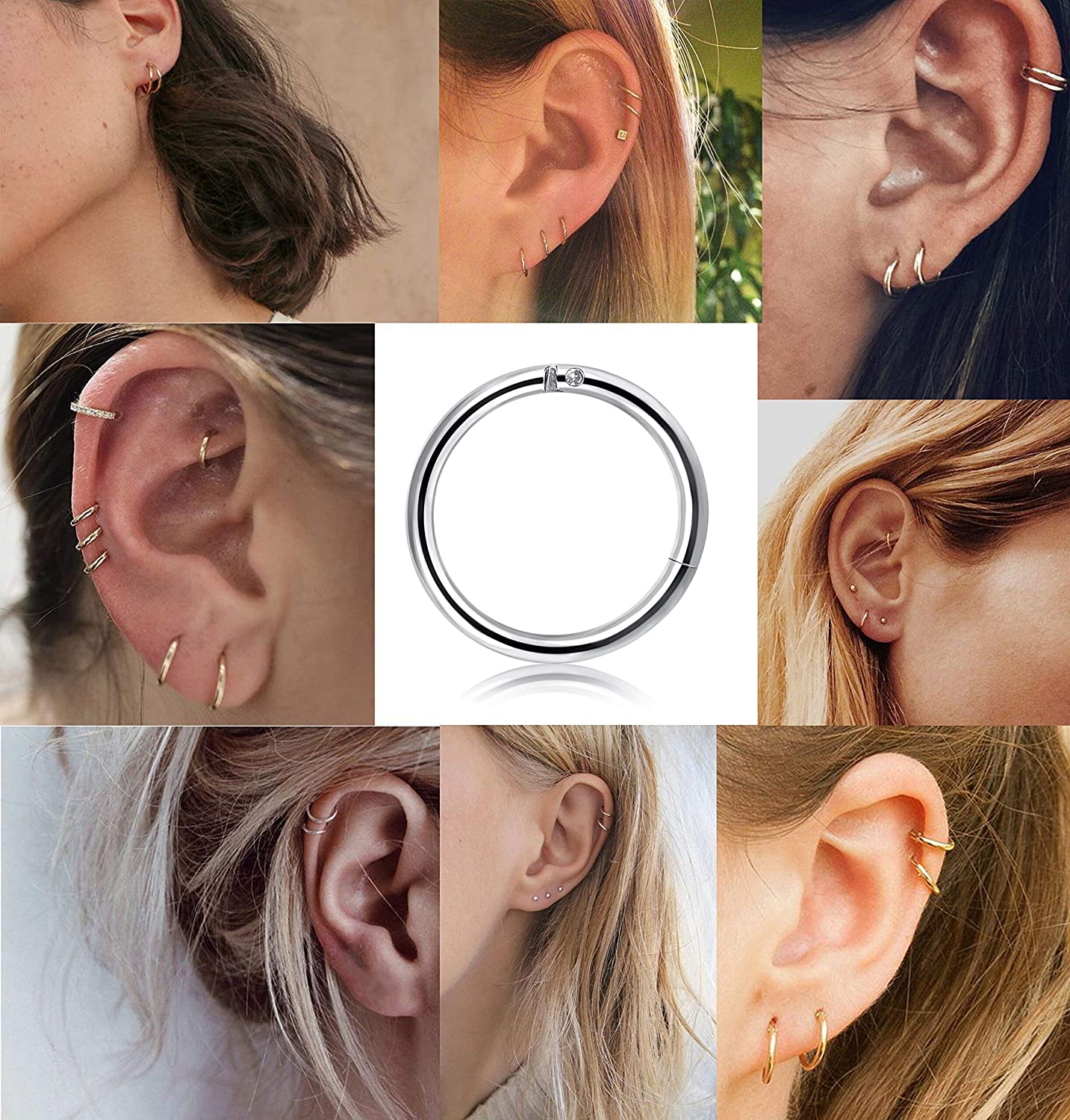 Cartilage Hoop Earrings for Men/Women