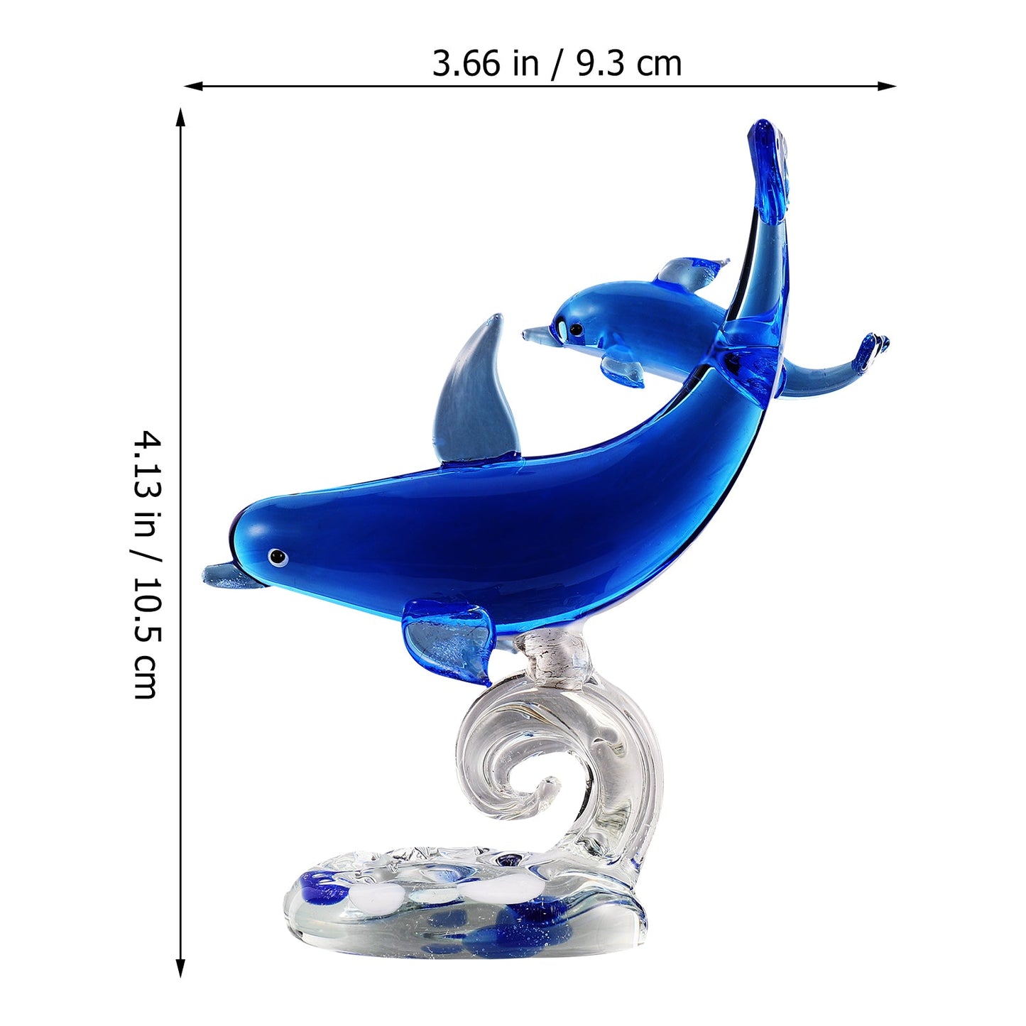 1Pc Crystal Dolphin Figurine for Home Decoration