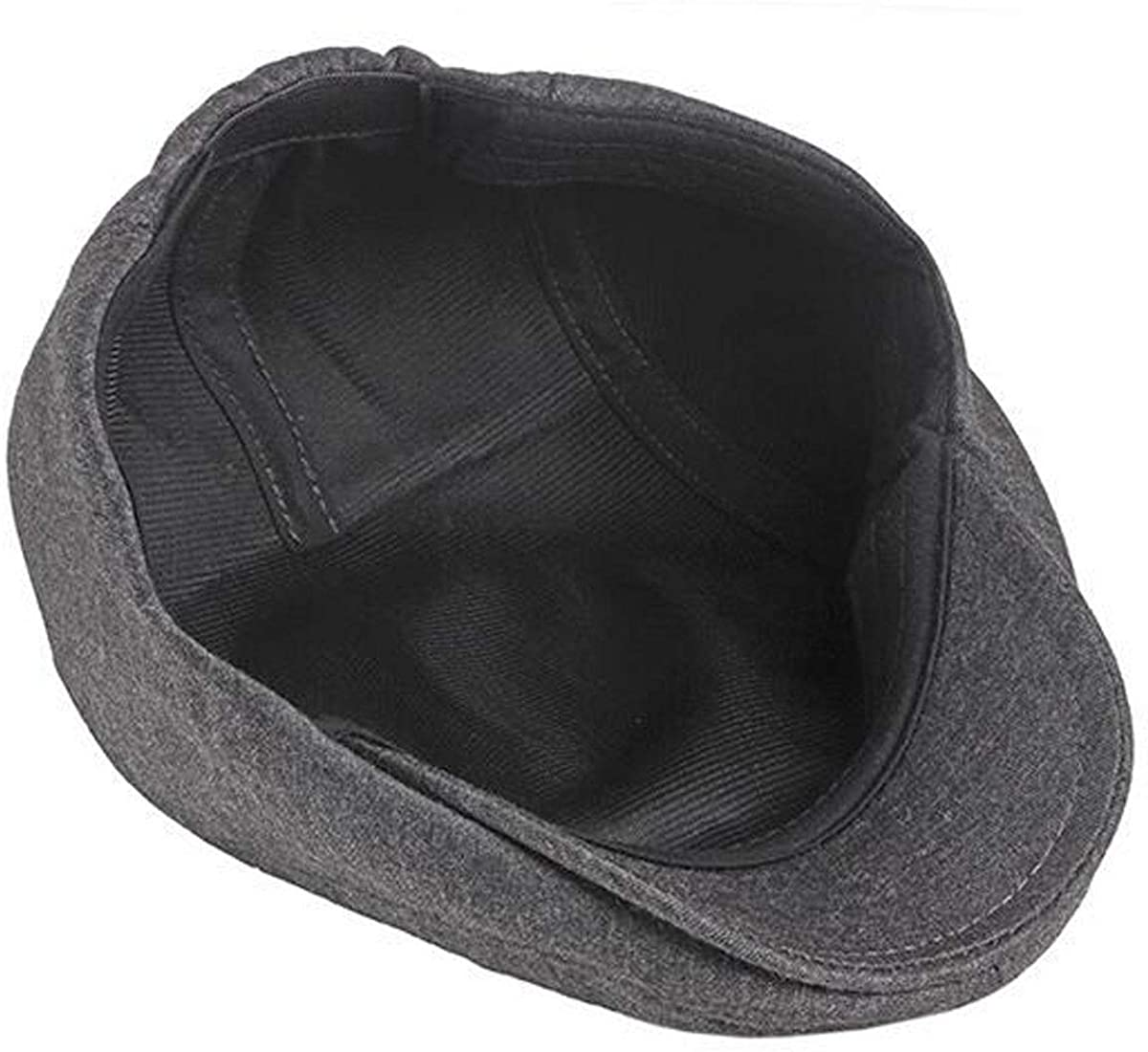 2 Pack Men's Cotton Flat Cap Ivy Gatsby Newsboy Hat (M)