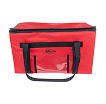 Sterno Delivery Leak-Proof Insulated Food Carrier Bag, Red