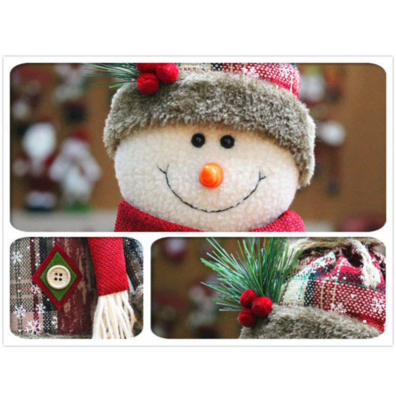 Christmas Santa Claus Elk Snowman Plush Dolls Decoration