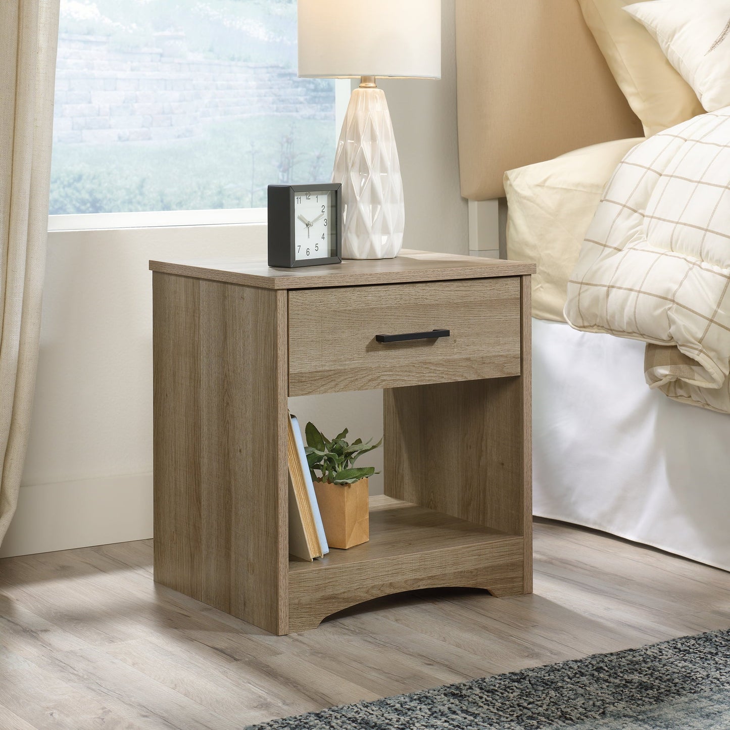 Modern 1-Drawer Nightstand