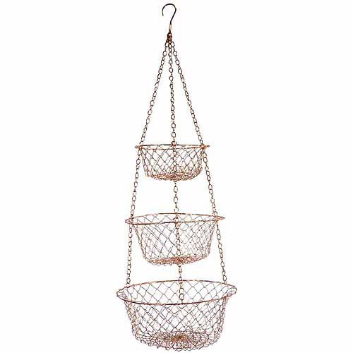 3-Tier Kitchen Hanging Fruit Baskets