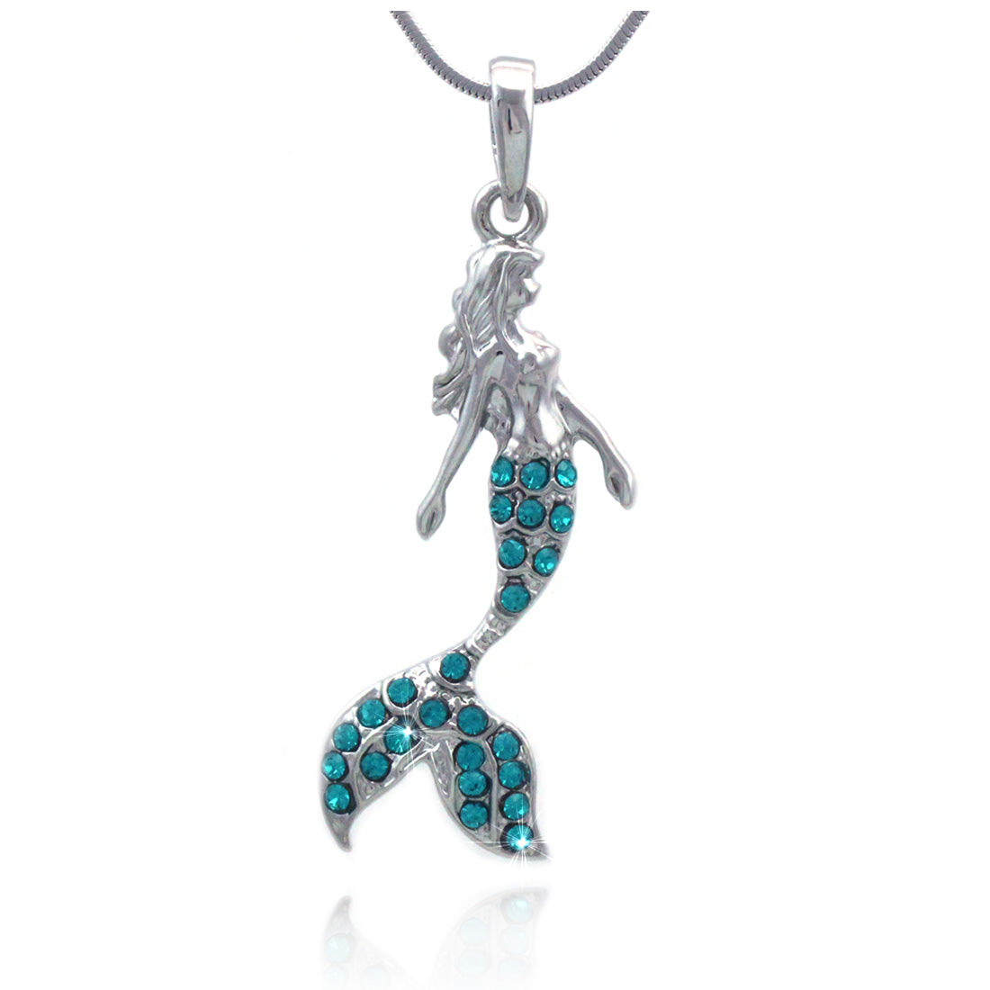 Fairytale Mermaid Pendant Necklace for Women