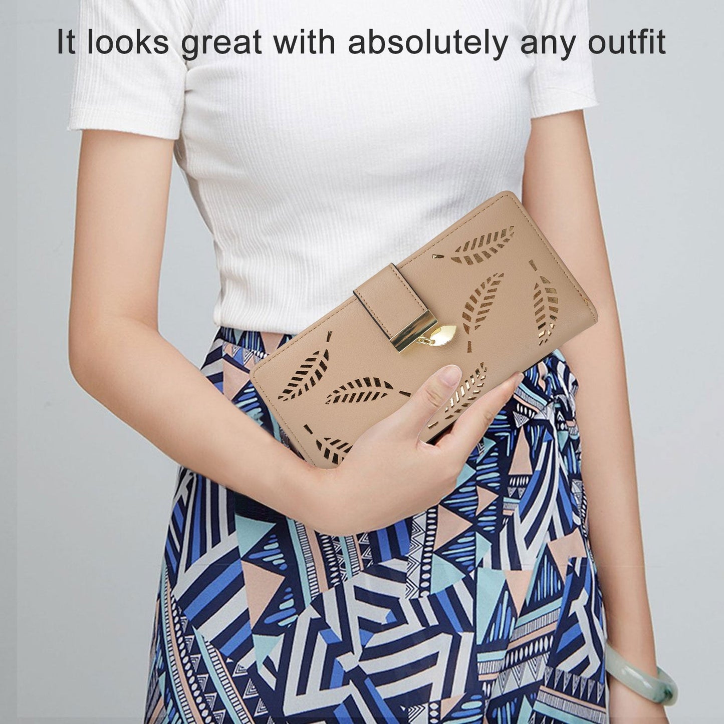 Women RFID Wallet Clutch Organizer