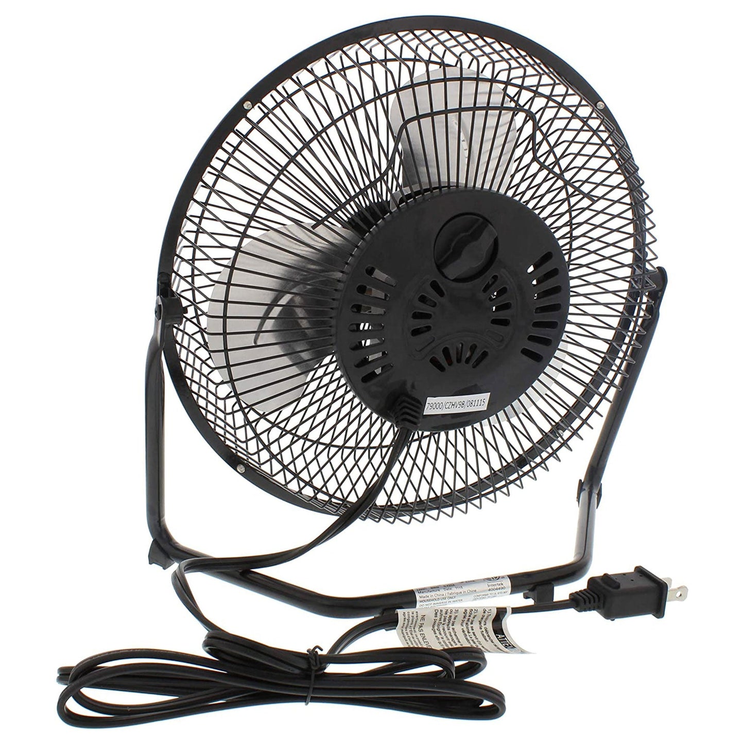 9 Inch 3 Speed Portable High Velocity Air Cooling Floor Fan, Black