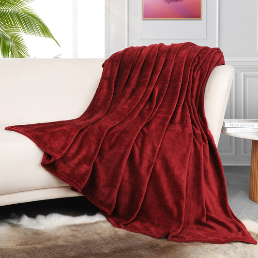Super Soft Cozy Warm Throw Blanket 330 GSM Lightweight Luxury Fleece Blanket for Bed Couch- 50"x 60"