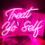 Treat Yourself Neon Sign Pink Led Word Neon Lights Usb  for Wall Decoration